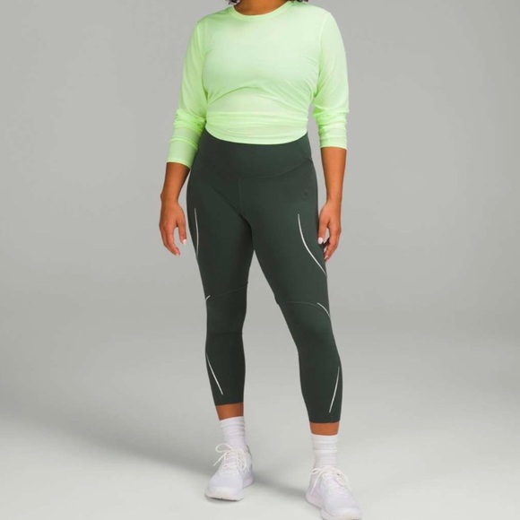 Lululemon Base Pace High-Rise Reflective Crop 23" - Picture 3 of 14